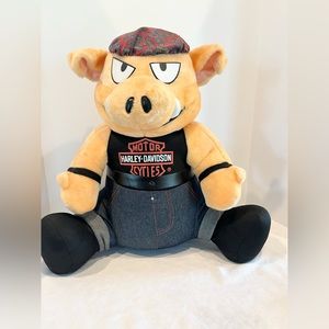 Harley Davidson “Hog” Plushie/Stuffie with Missing Buckle